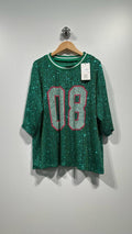 08 GRØN Sporty Paliettop Glitter