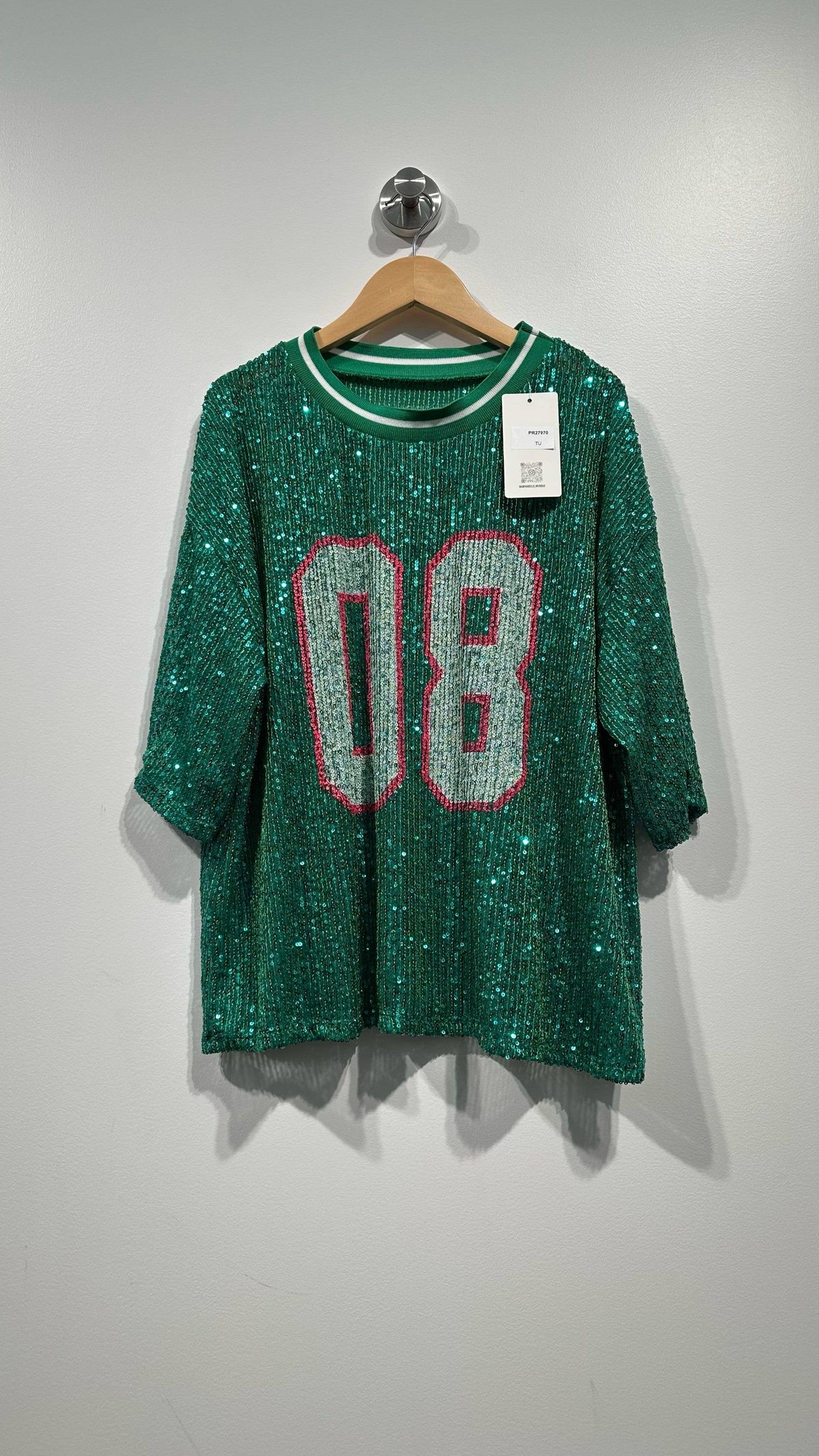 08 GRØN Sporty Paliettop Glitter