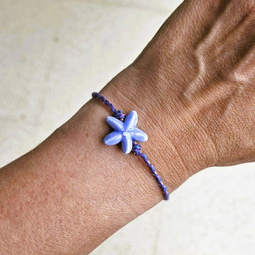 LYSEBLÅ SØSTJERNE Charm Armbånd