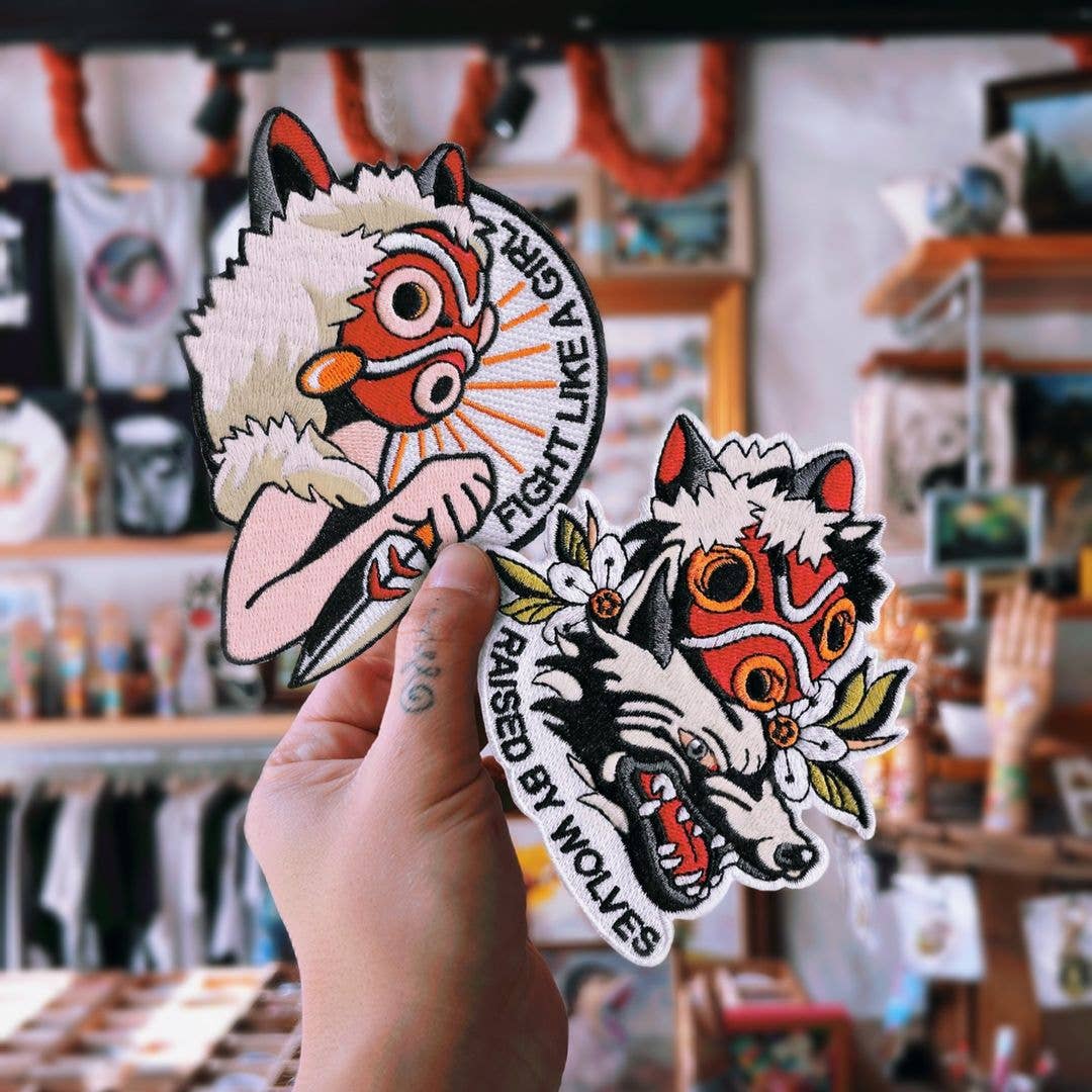 RAISED BY WOLVES Mononoke Strygemærke, stylinginspiration med broderede mærker fra La Barbuda