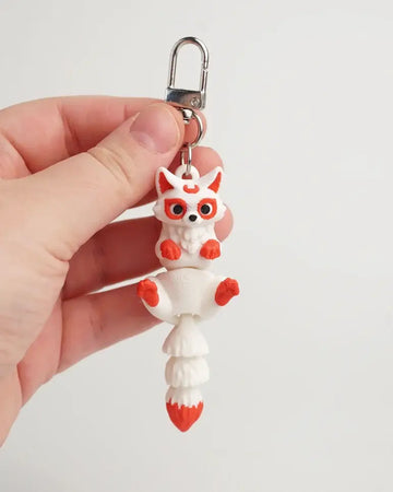 KITSUNE RÆV Antistress Nøglering