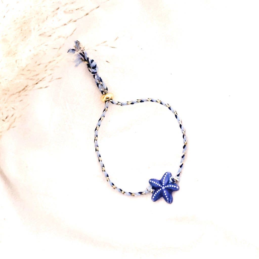 MØRKEBLÅ SØSTJERNE Charm Armbånd