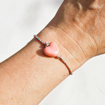 PINK HJERTE Charm Armbånd