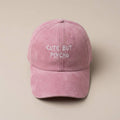 CUTE BUT PSYCHO Pink Broderet Kasket