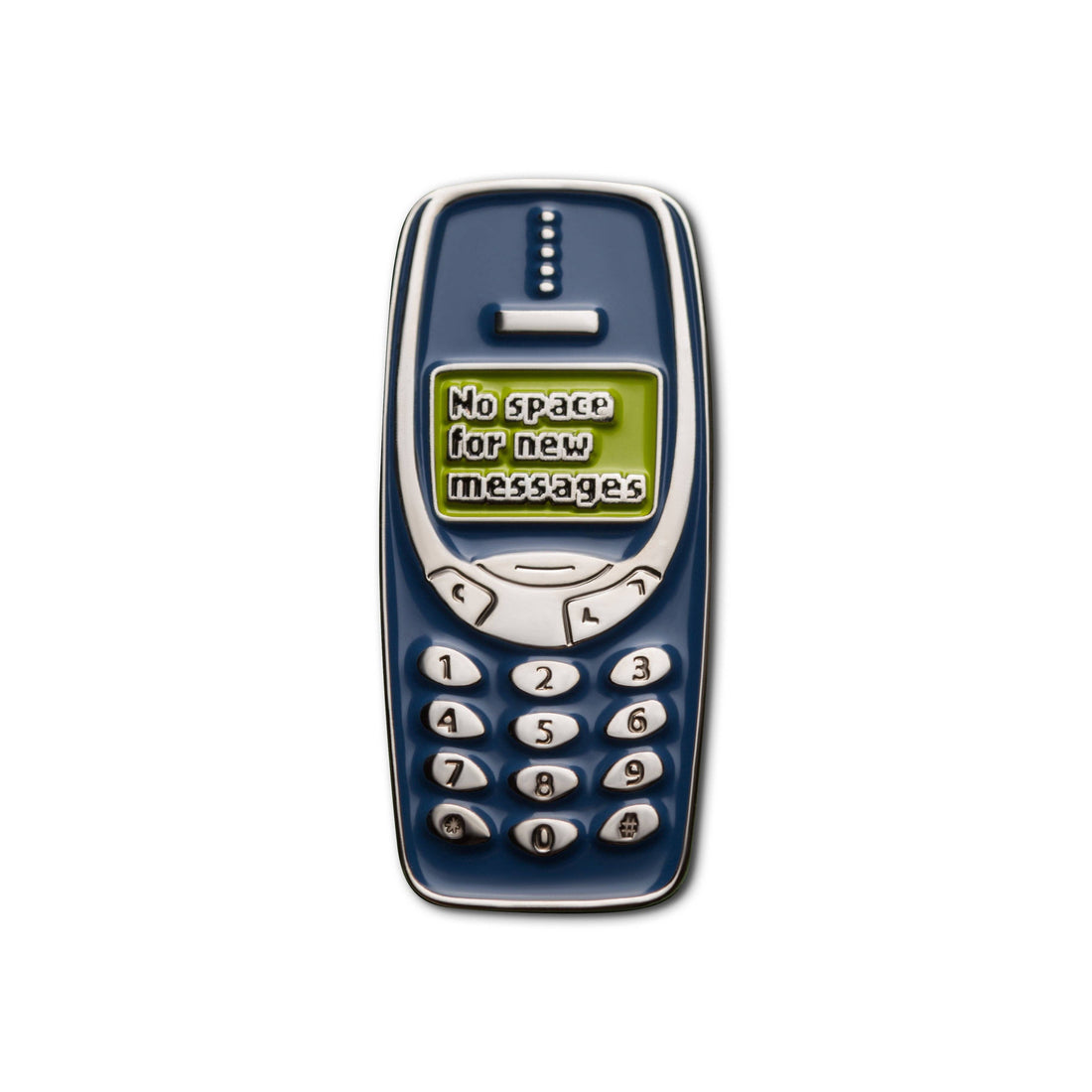 NO SPACE FOR NEW MESSAGES Retro Mobil Pin