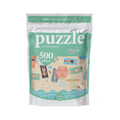 POOLPAUSE Puslespil med 500 brikker – opbevaringsposens forside