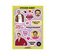PAPI PEDRO A5 Klistermærkeark, A5-ark med farverige klistermærker