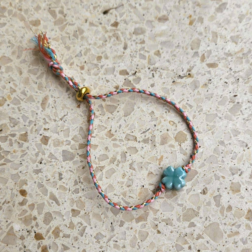 GRØN FIRKLØVER Charm Armbånd