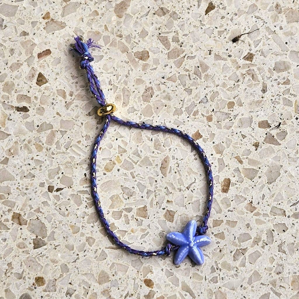LYSEBLÅ SØSTJERNE Charm Armbånd