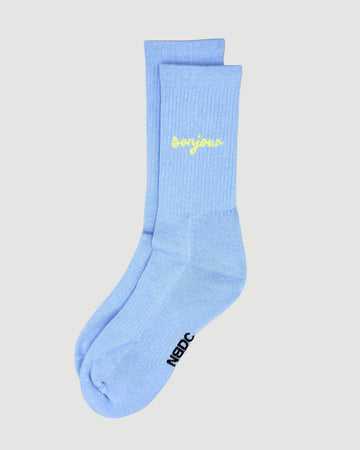 BONJOUR Blå Strømper: 43-46