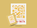 PASTA E BASTA TYPES OF PASTA Puslespil med 500 brikker – hele motivet med motivkort