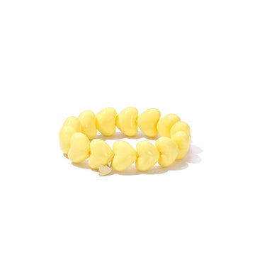 GULT CHUNKY HJERTE Armbånd