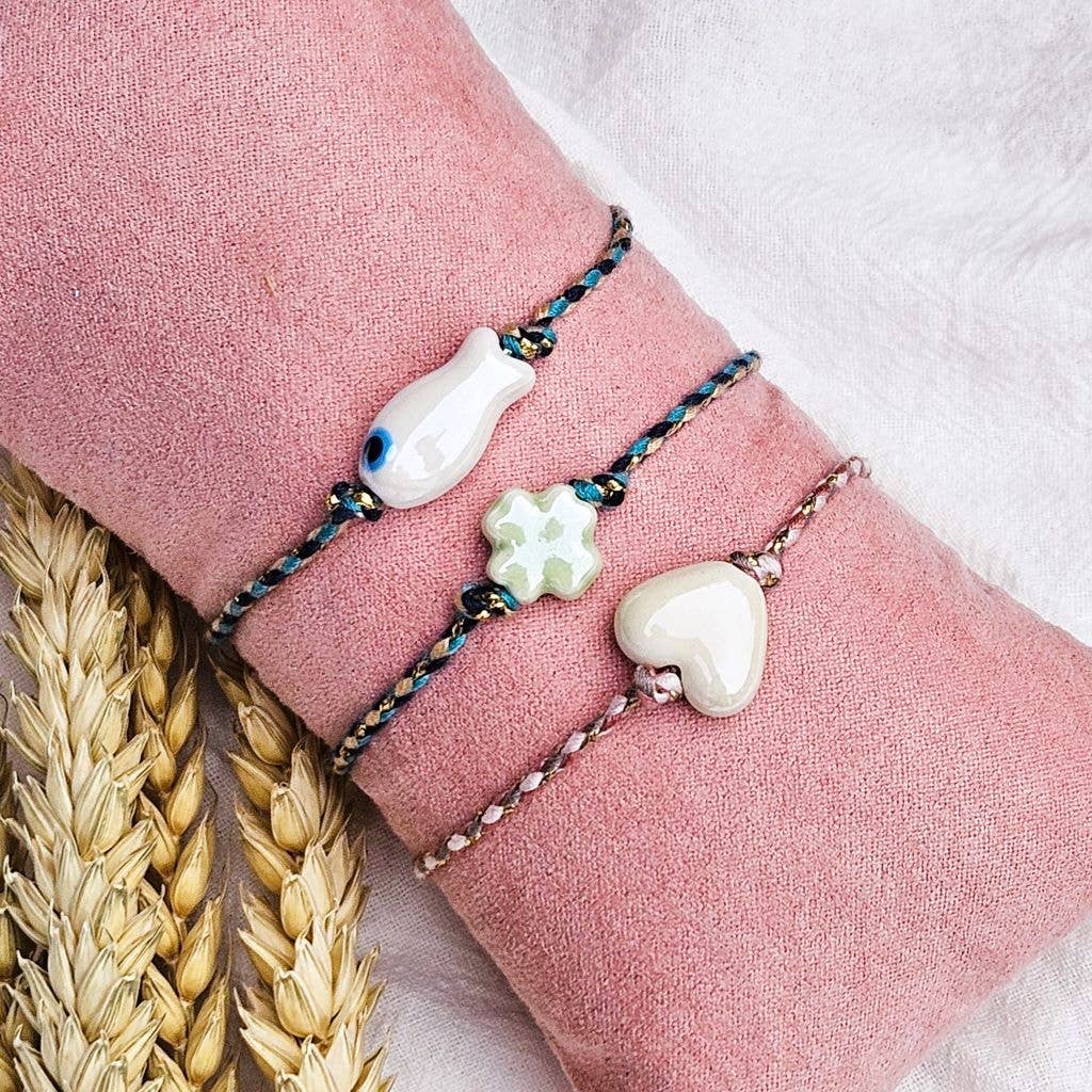 HVID FISK Charm Armbånd