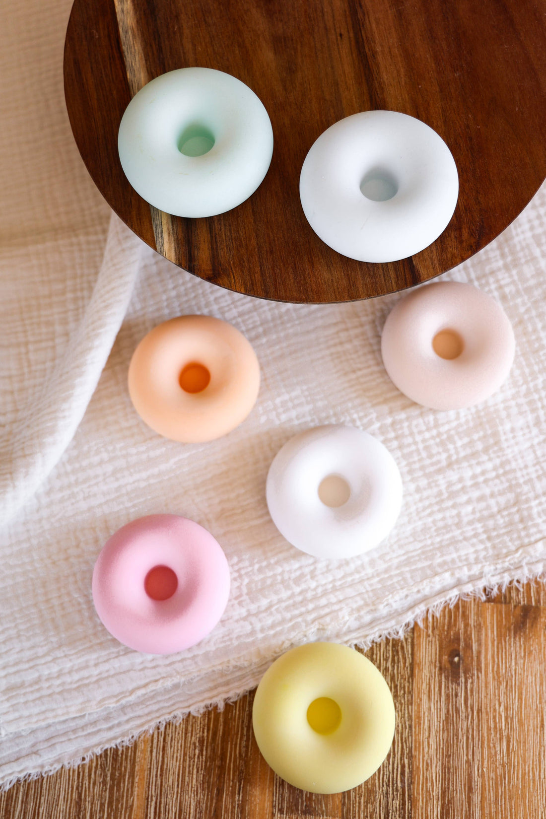 ORANGE DONUT Lysestage