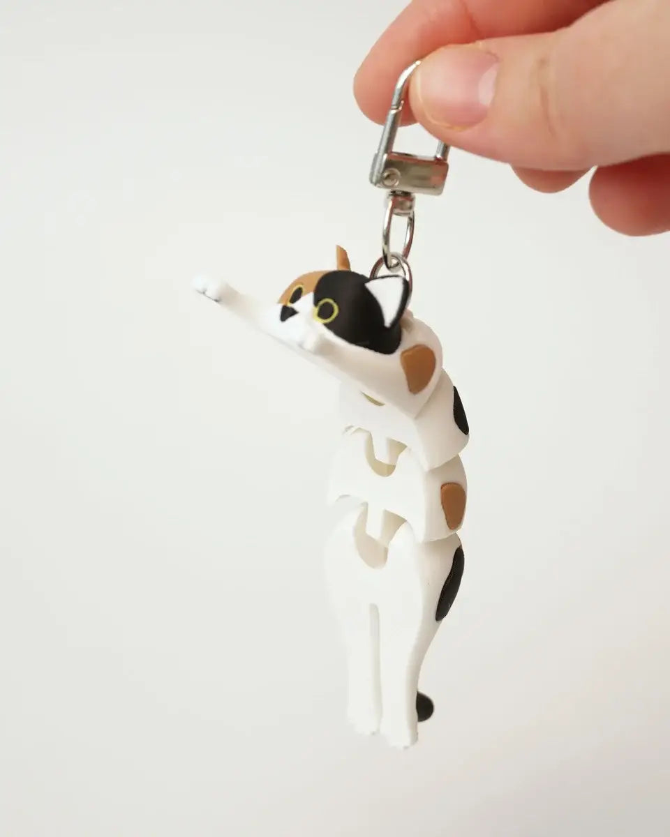 TREFARVET KAT Antistress Nøglering