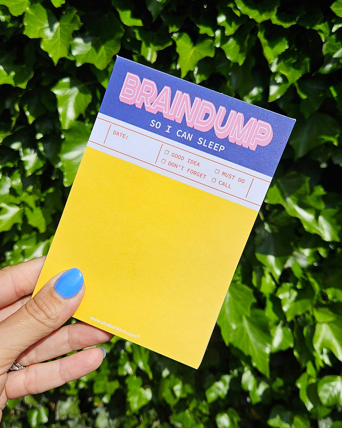 Braindump So I Can Sleep notesblok A6