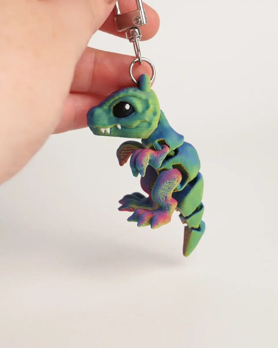BABY T-REX Antistress Nøglering dinosaur