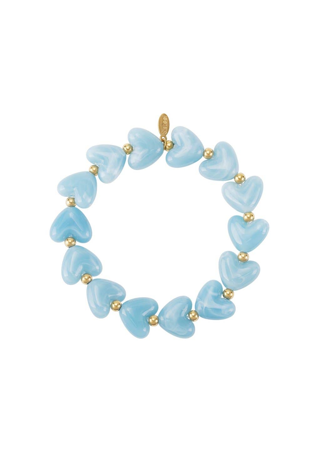 BLÅT HJERTE Armbånd