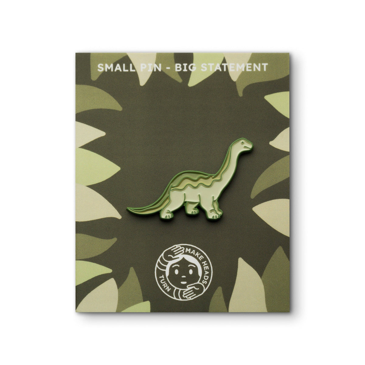 BRONTOSAURUS Pin grøn dinosaur