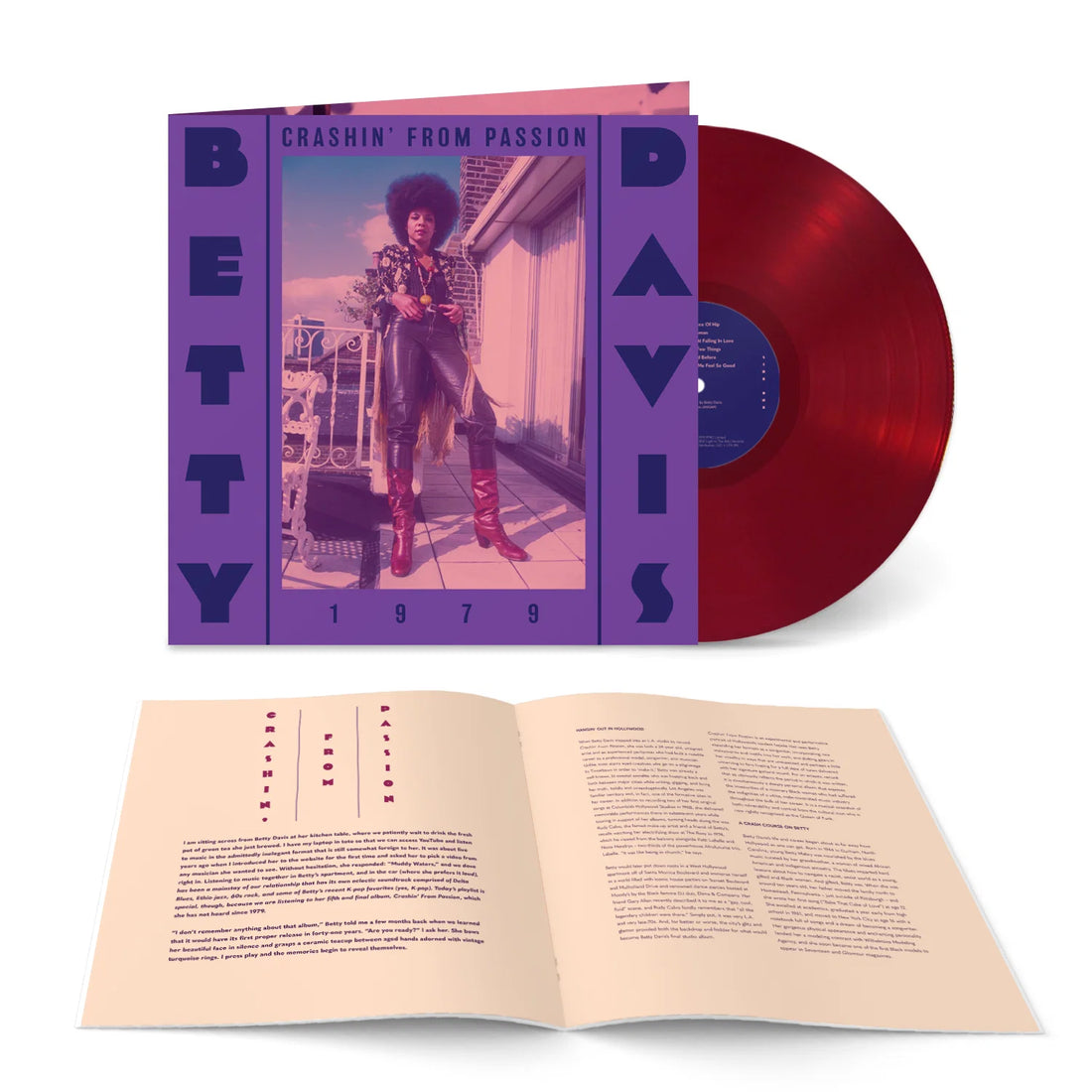 Betty Davis - Crashin' From Passion LP (Transparent Red Edition) (2023)