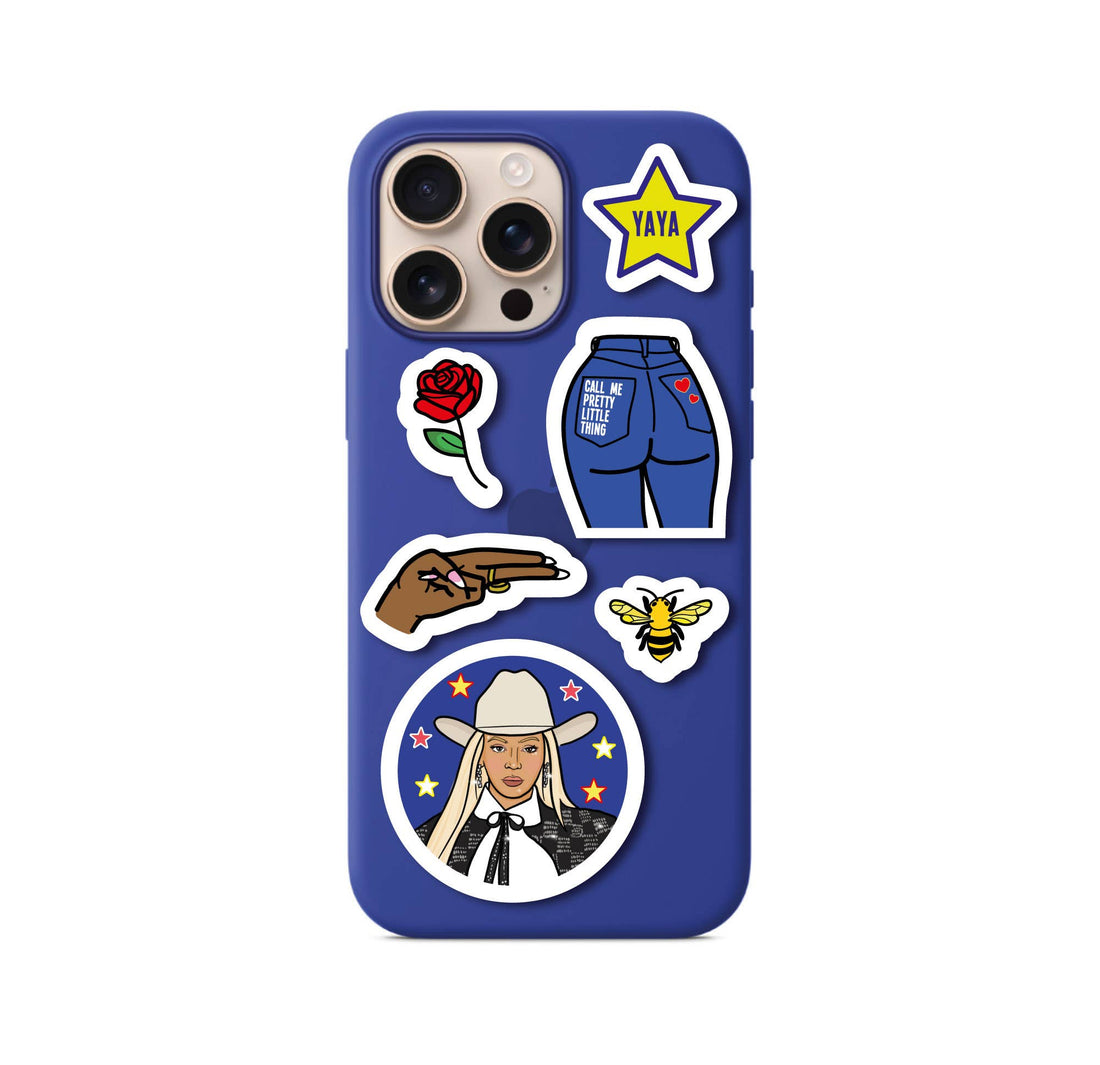 Beyoncé Cowboy Carter klistermærkeark A5