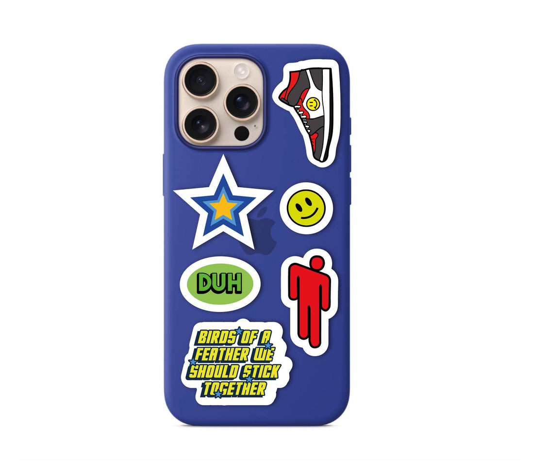 Billie Eilish Hard And Soft klistermærkeark A5