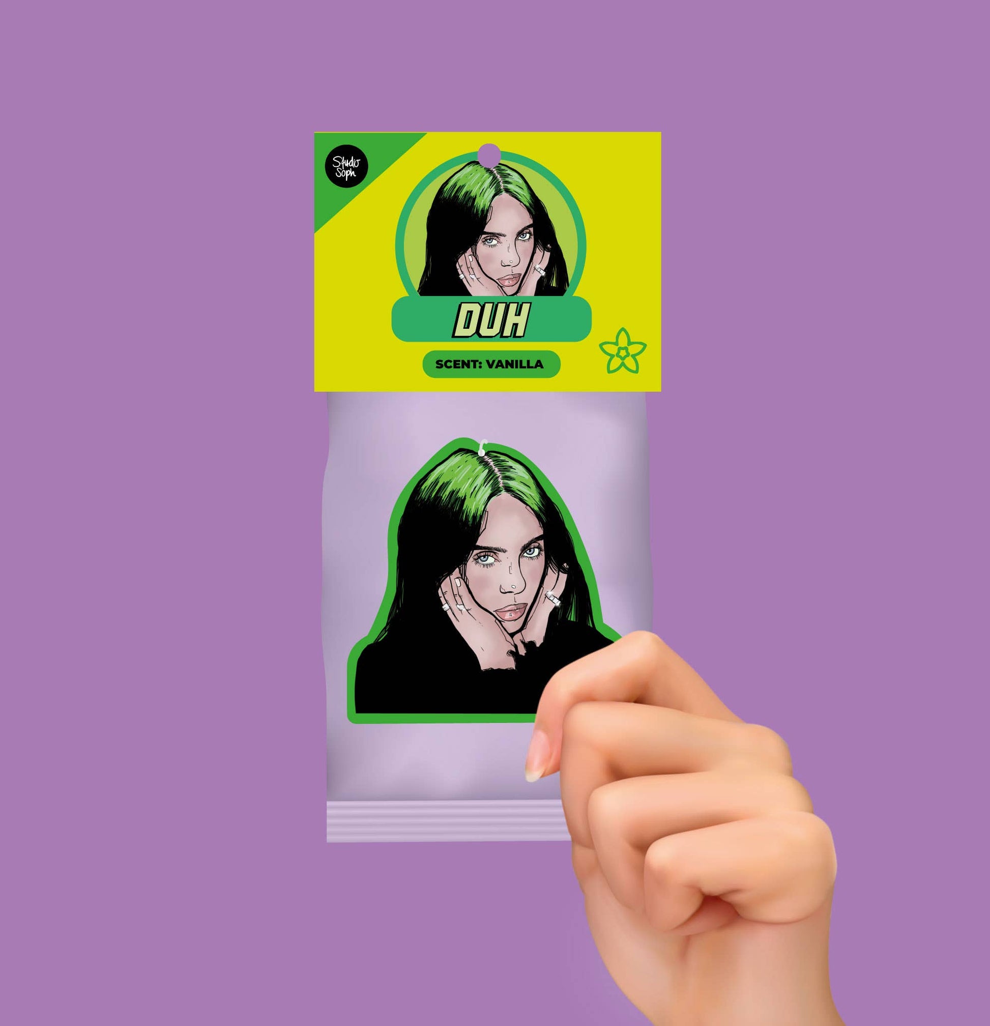 Billie Eilish duftfrisker til bil og værelse