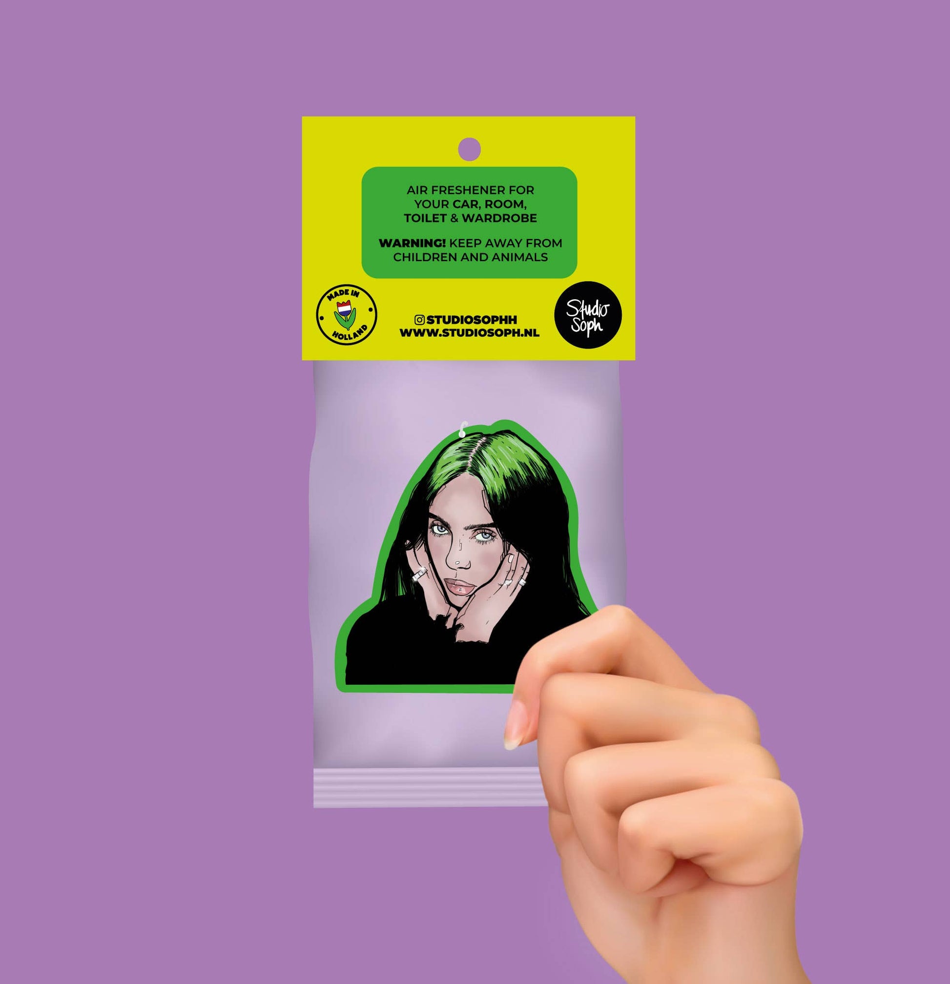 Billie Eilish duftfrisker til værelse