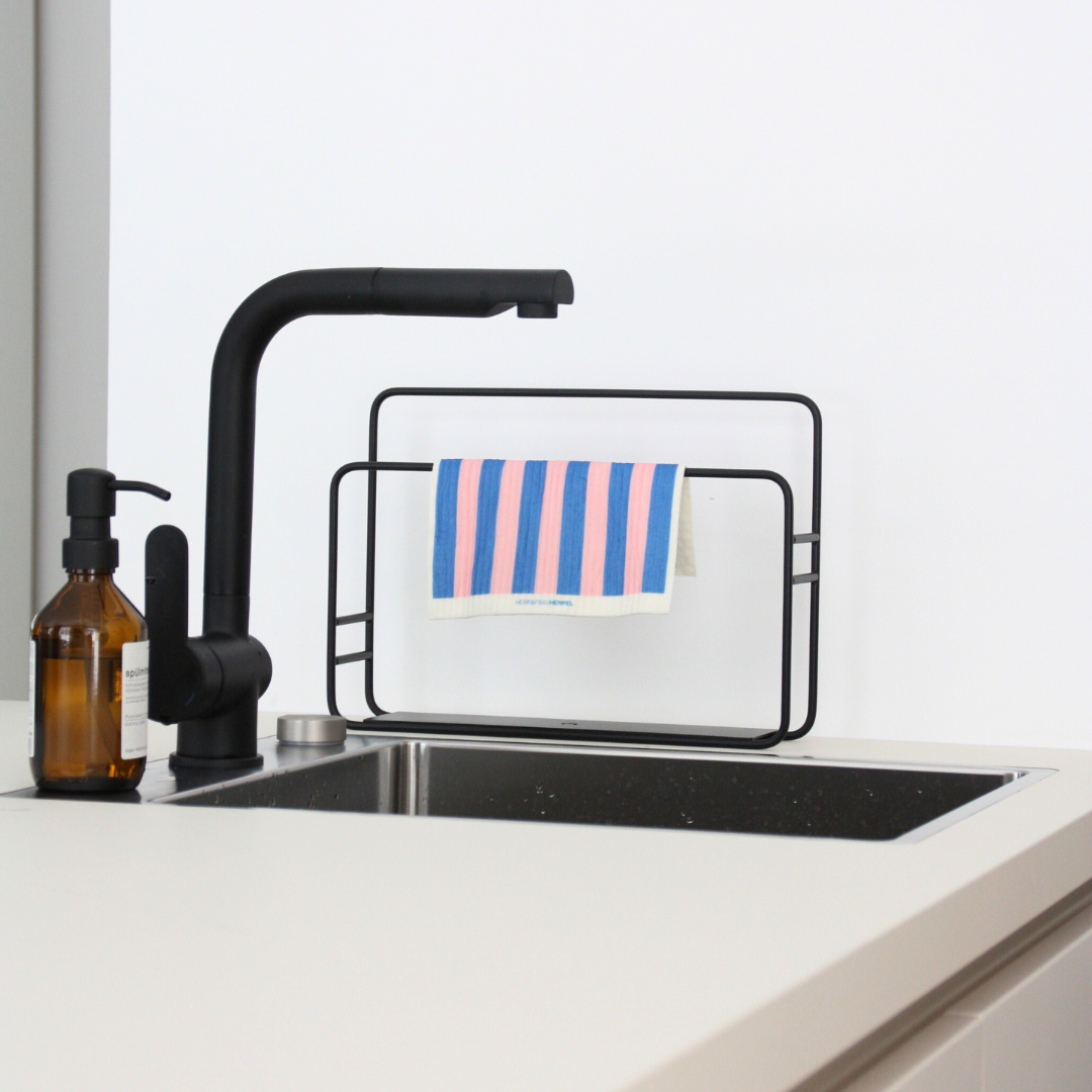 Blå & Lyserød Stribet Karklud