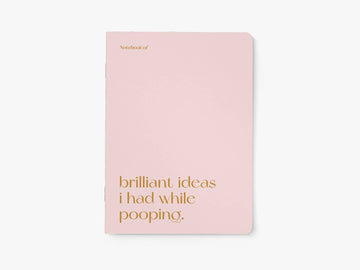 Brilliant Ideas I Had While Pooping notesbog A5