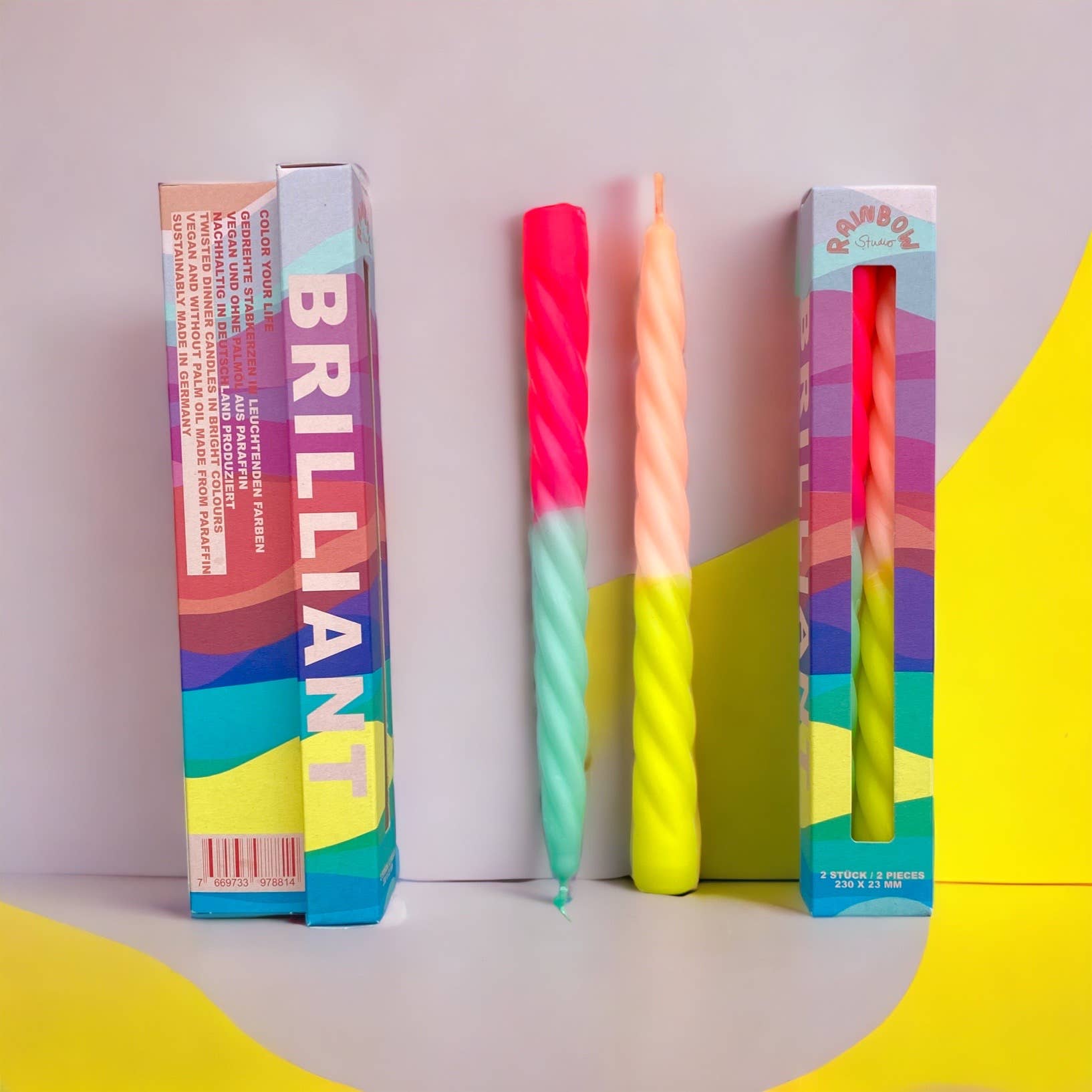 Brilliant snoede stearinlys