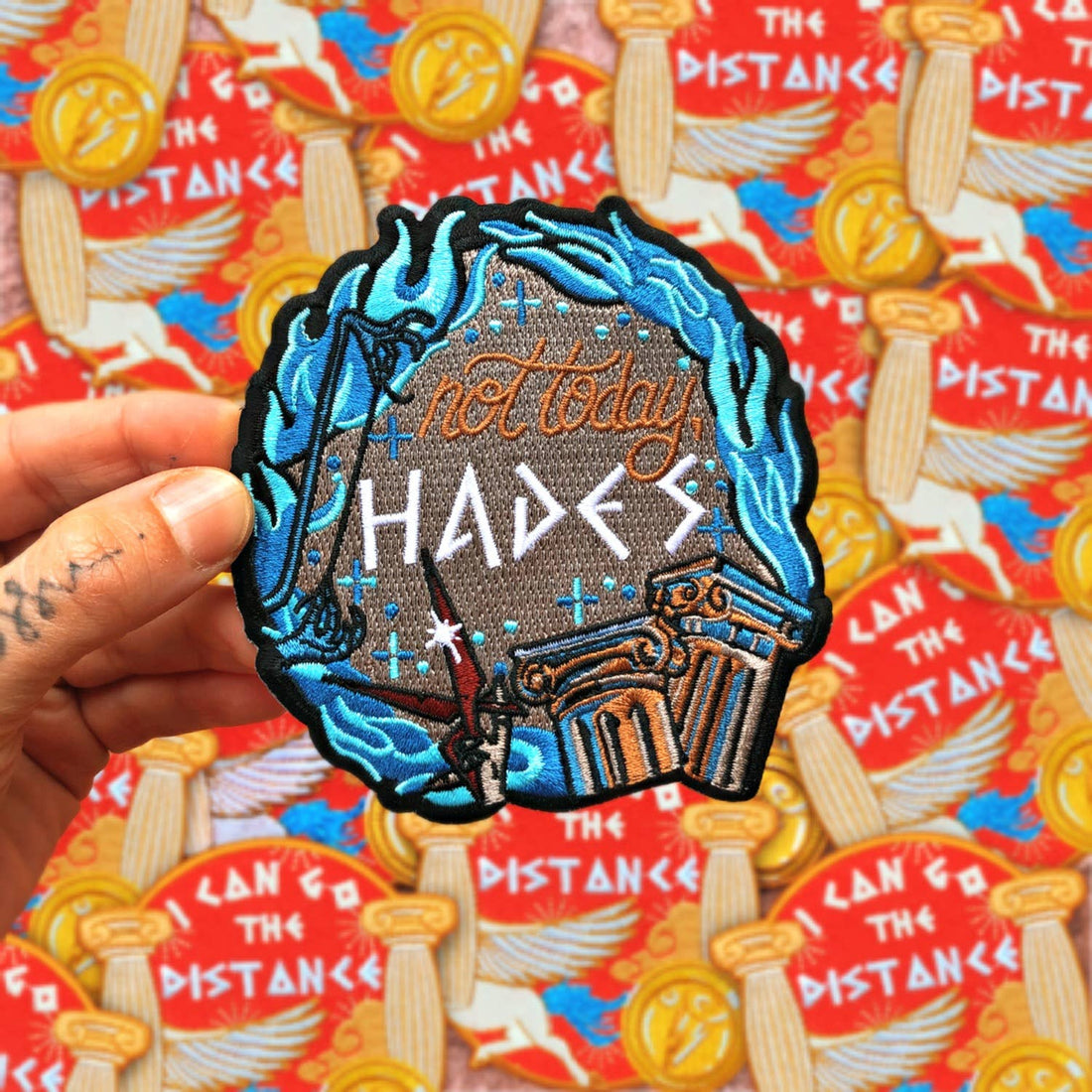 Not Today Hades strygemærke