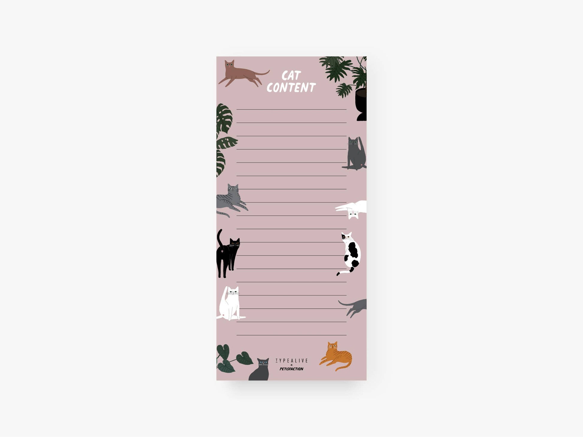 CAT CONTENT to do notesblok