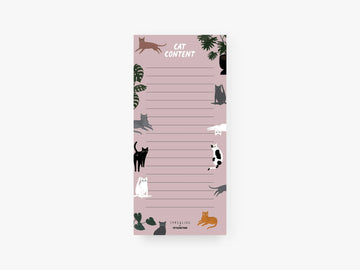 CAT CONTENT to do notesblok