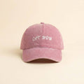 CAT MOM Pink Broderet Kasket