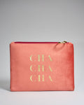 CHA CHA CHA Ferskenfarvet Velour Makeuptaske