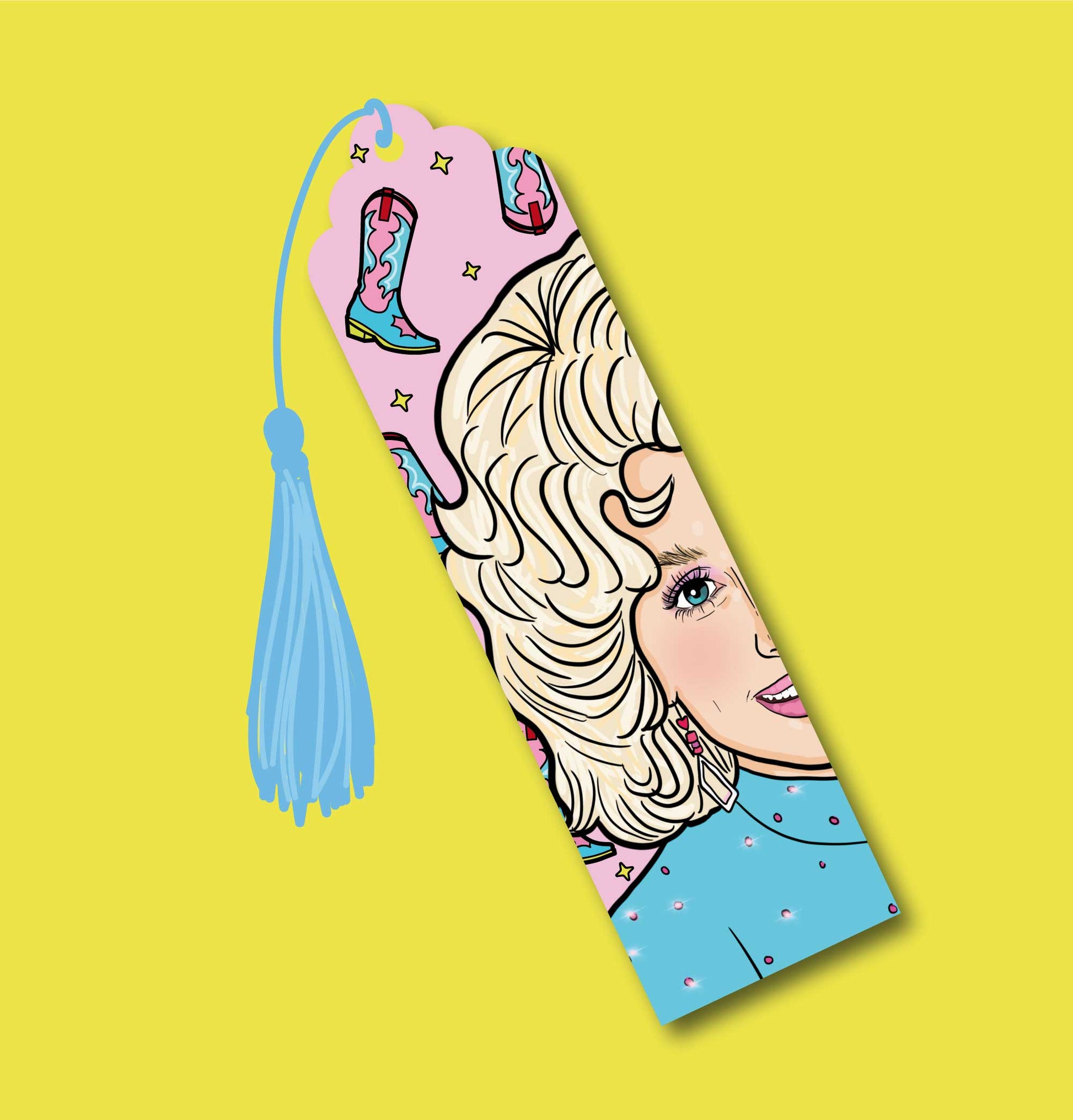 COWBOY BOOTS Dolly Parton Bogmærke Med Kvast