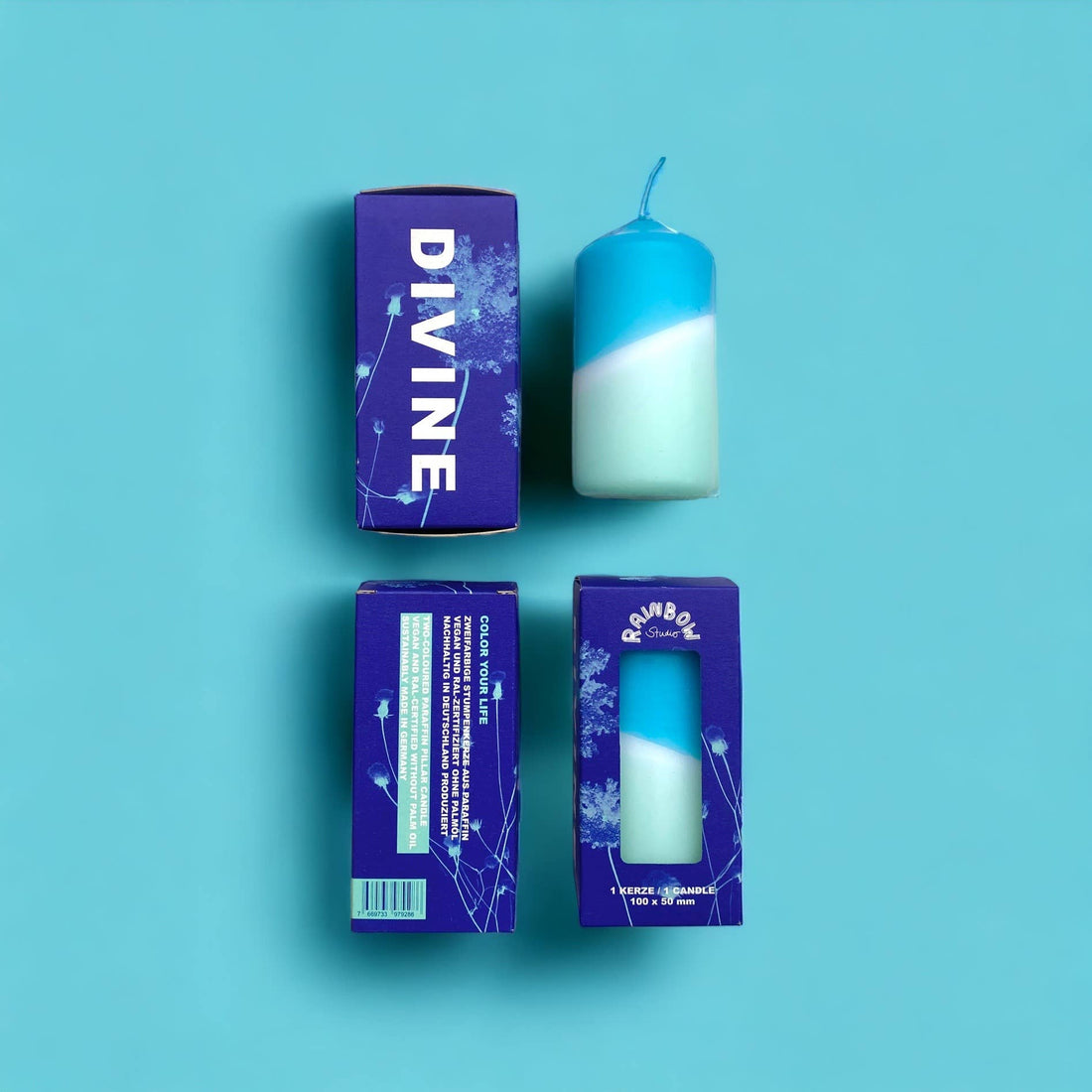 Divine blåt bloklys