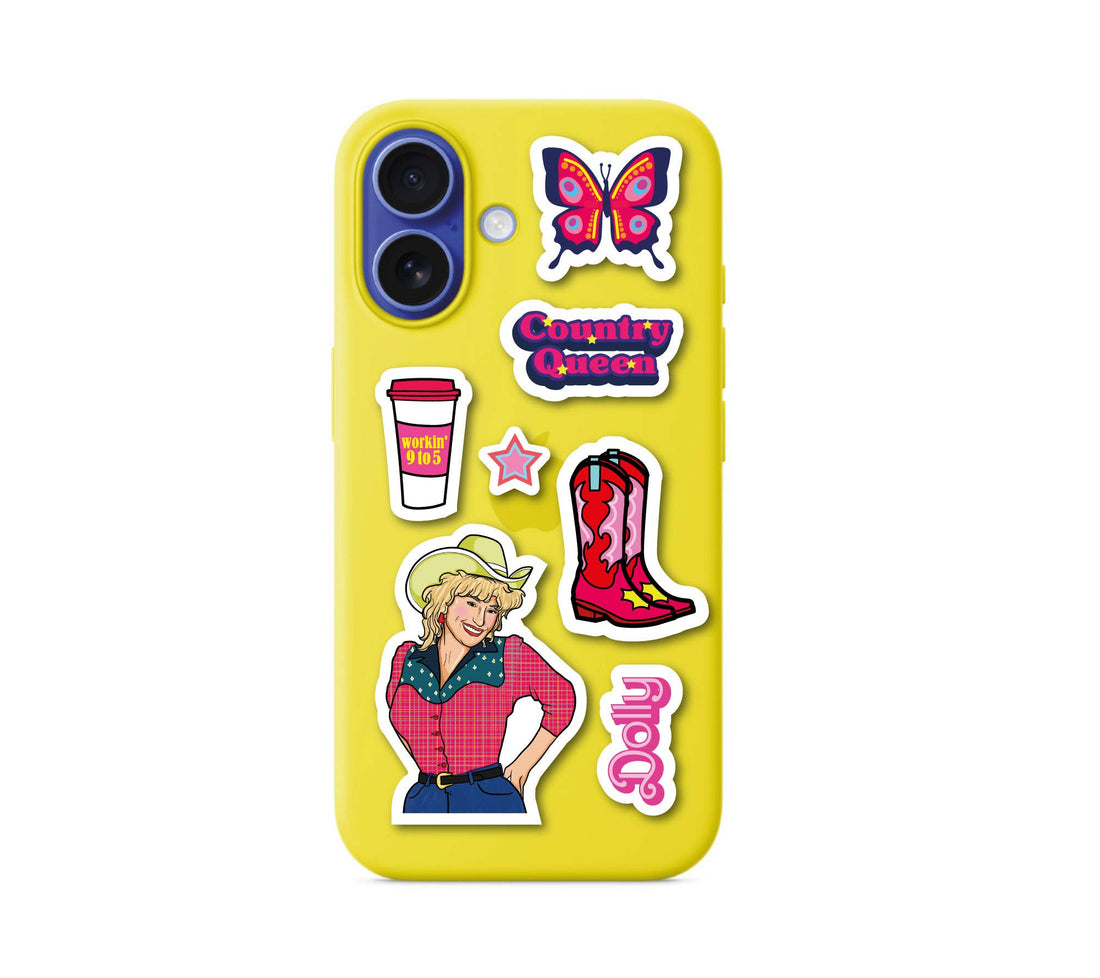 Dolly Parton klistermærkeark A5