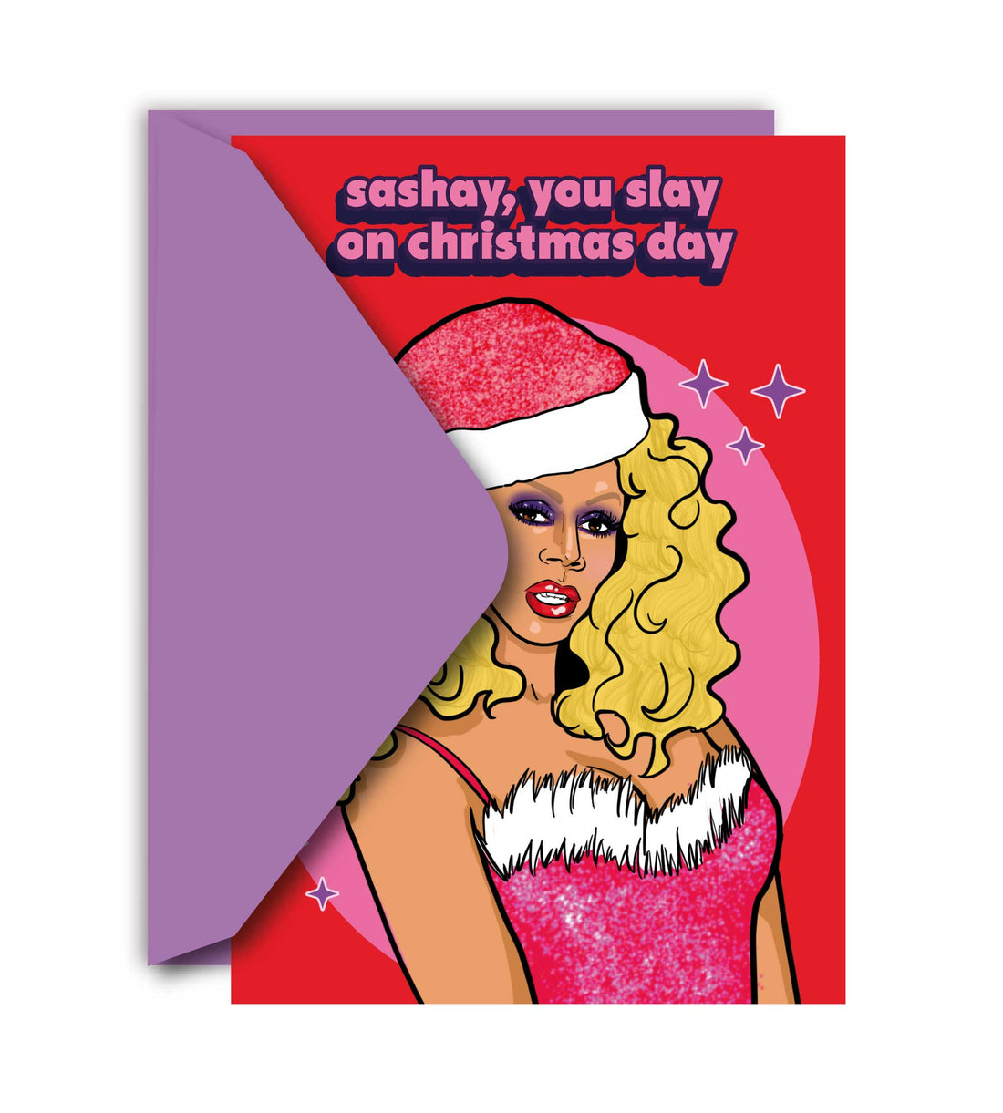 Sashay You Slay On Christmas Day Drag Queen Julekort