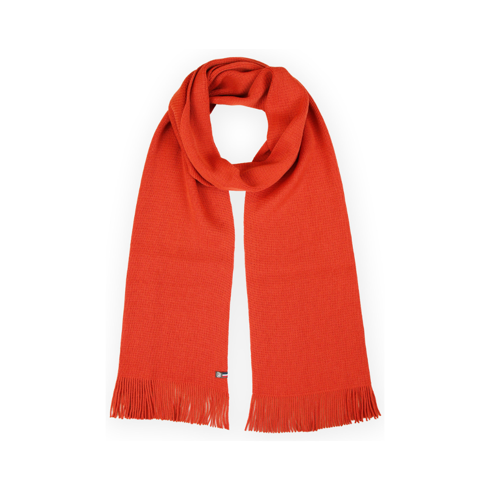 ELIE Orange Uldtørklæde strikket