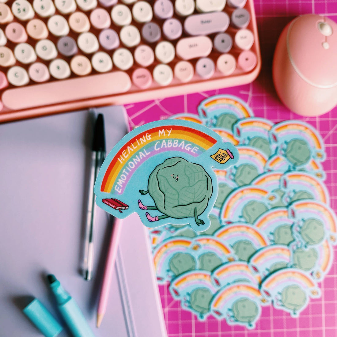 Emotional Cabbage klistermærke
