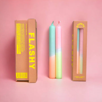 FLASHY pastel stearinlys