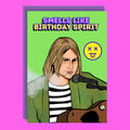 Fødselsdagskort inspireret af Kurt Cobain