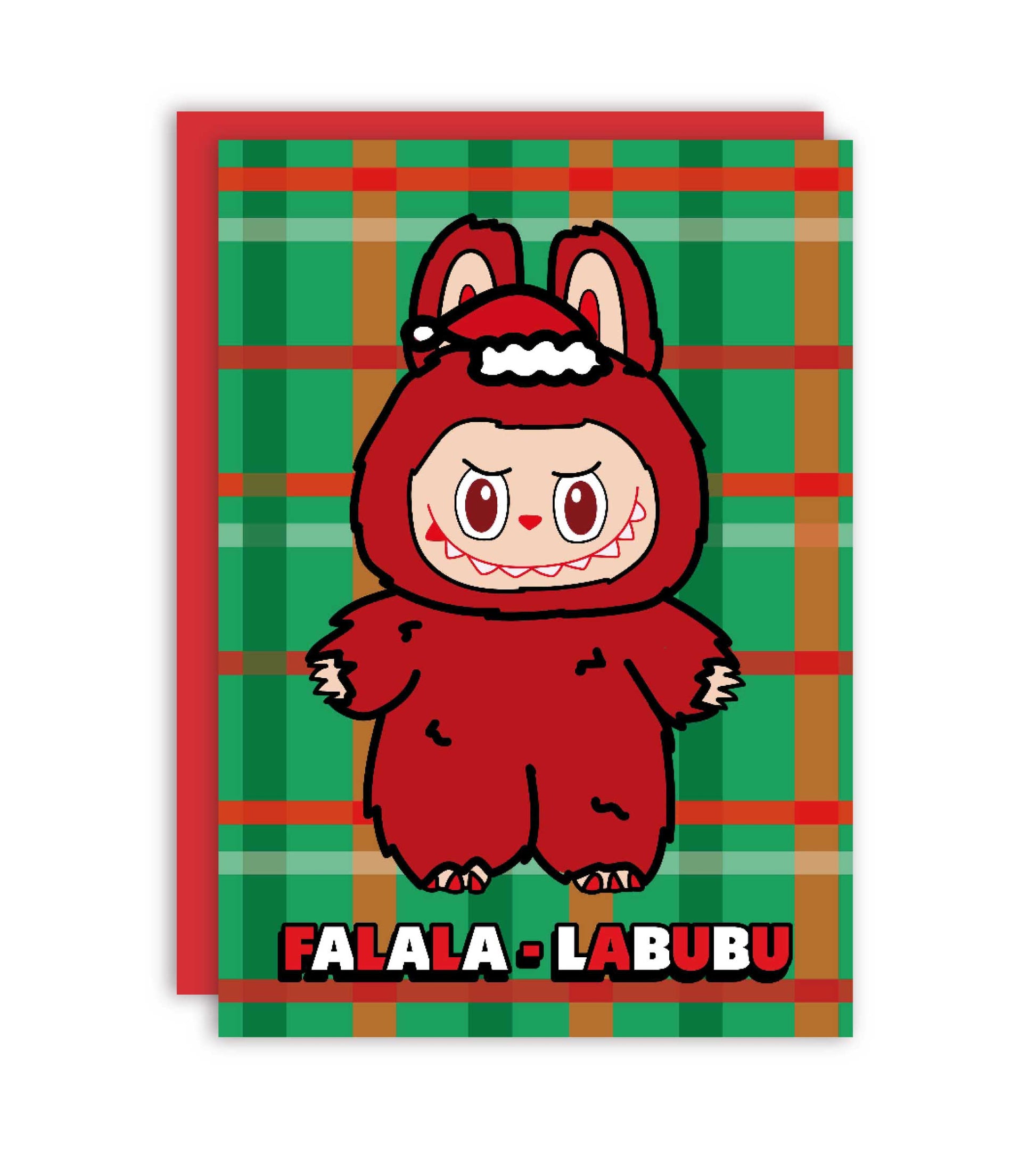 Falala Labubu Julekort