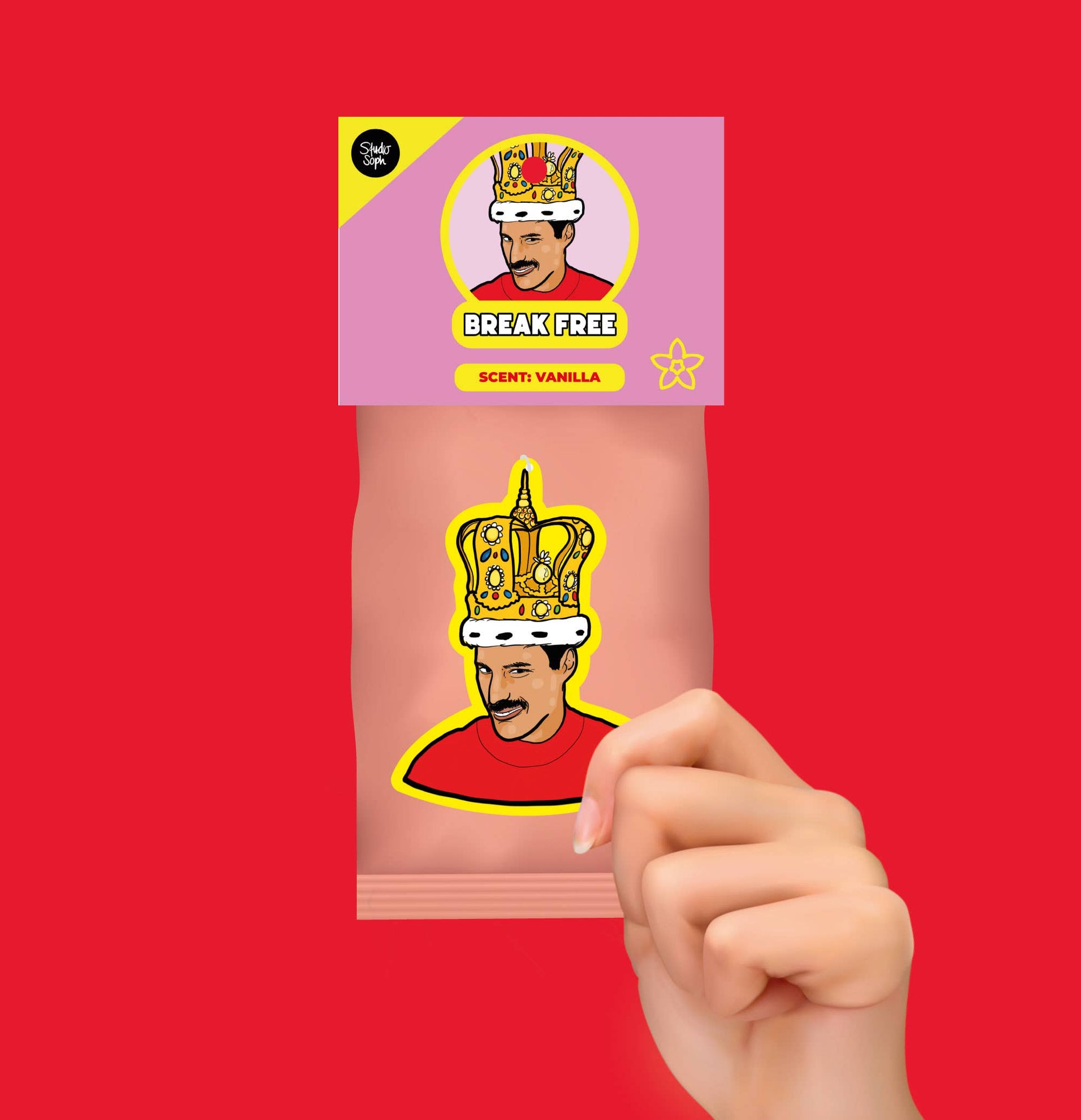 Freddie Mercury duftfrisker til bil