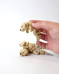 GOLDEN RETRIEVER Anti stress Nøglering 3d