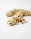 GOLDEN RETRIEVER Anti stress Nøglering 3d fidget
