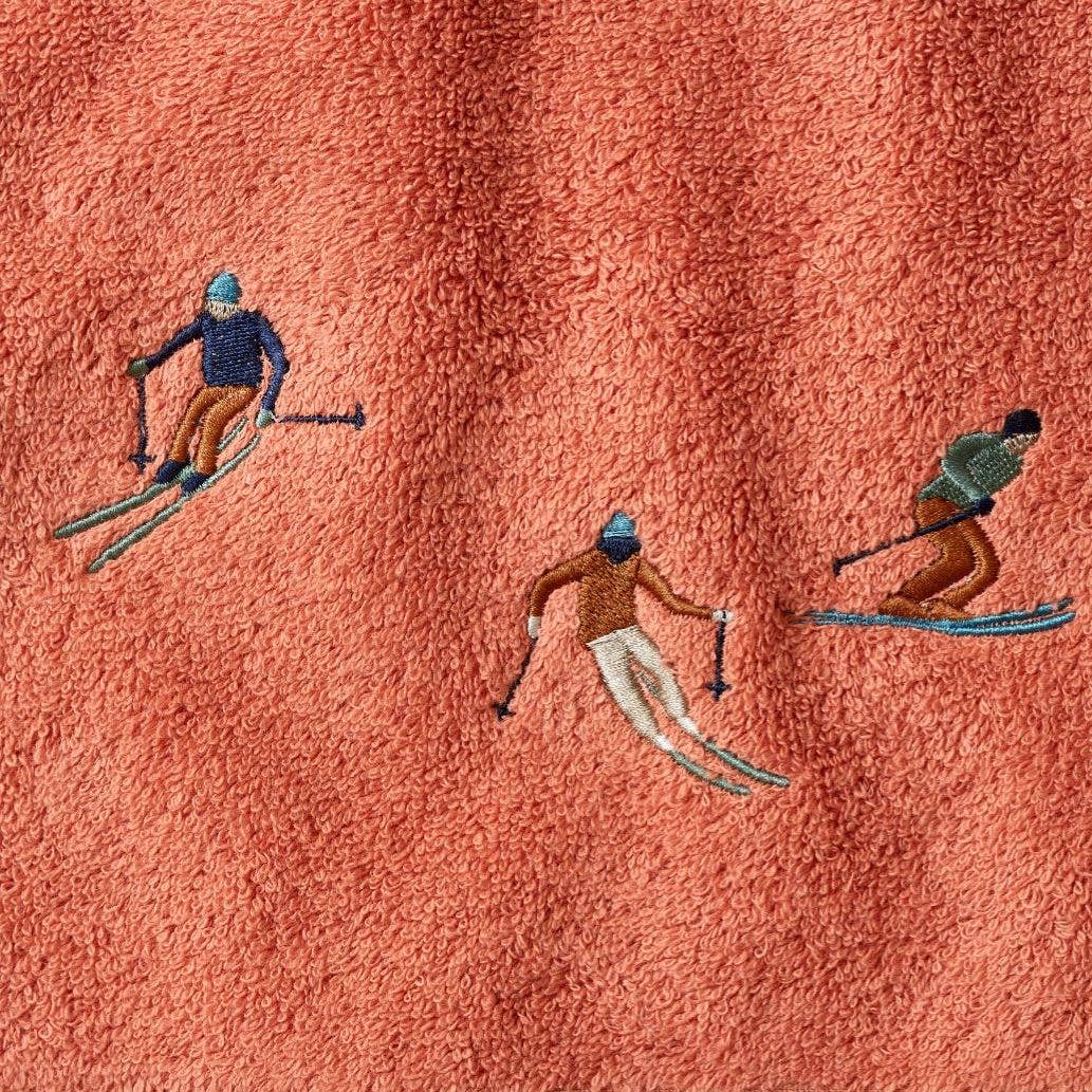 AFTER SKI rosa gæstehåndklæde 30x50 cm