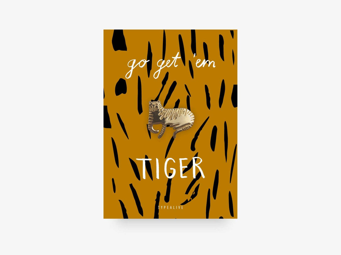 Go Get Em Tiger pin som gave til ven